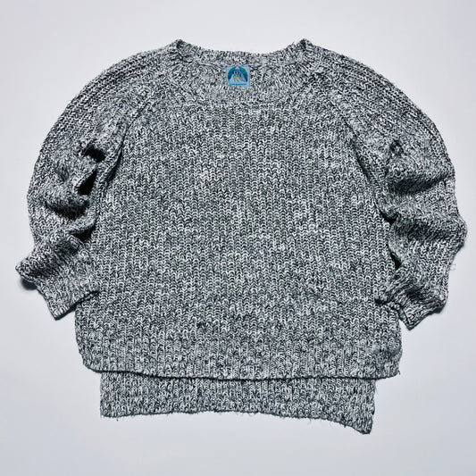 Damen Clockhouse Vintage 90s Strickpullover grau L / XL - Cats on Stacks VNTG