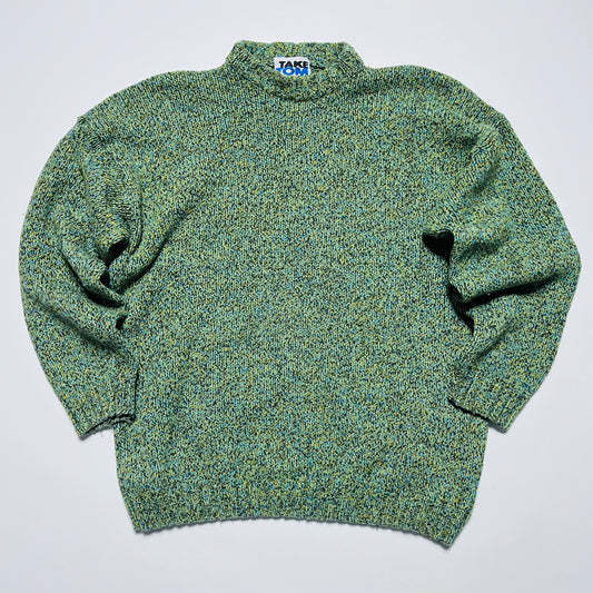 Giramondo Vintage 90s Merino Wollpullover grün M / L - Cats on Stacks VNTG