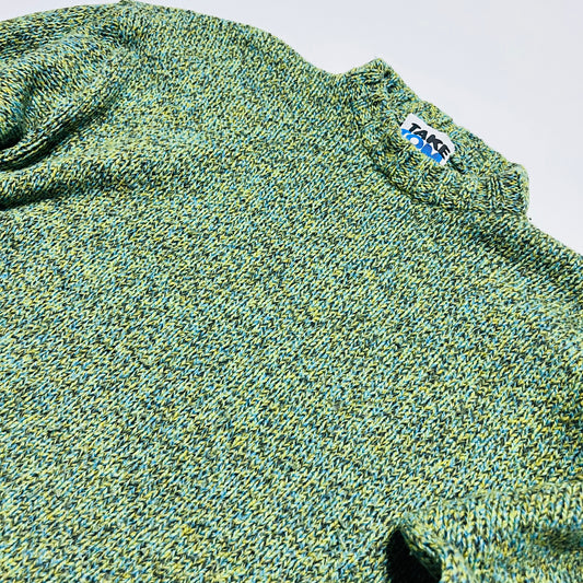 Giramondo Vintage 90s Merino Wollpullover grün M / L - Cats on Stacks VNTG