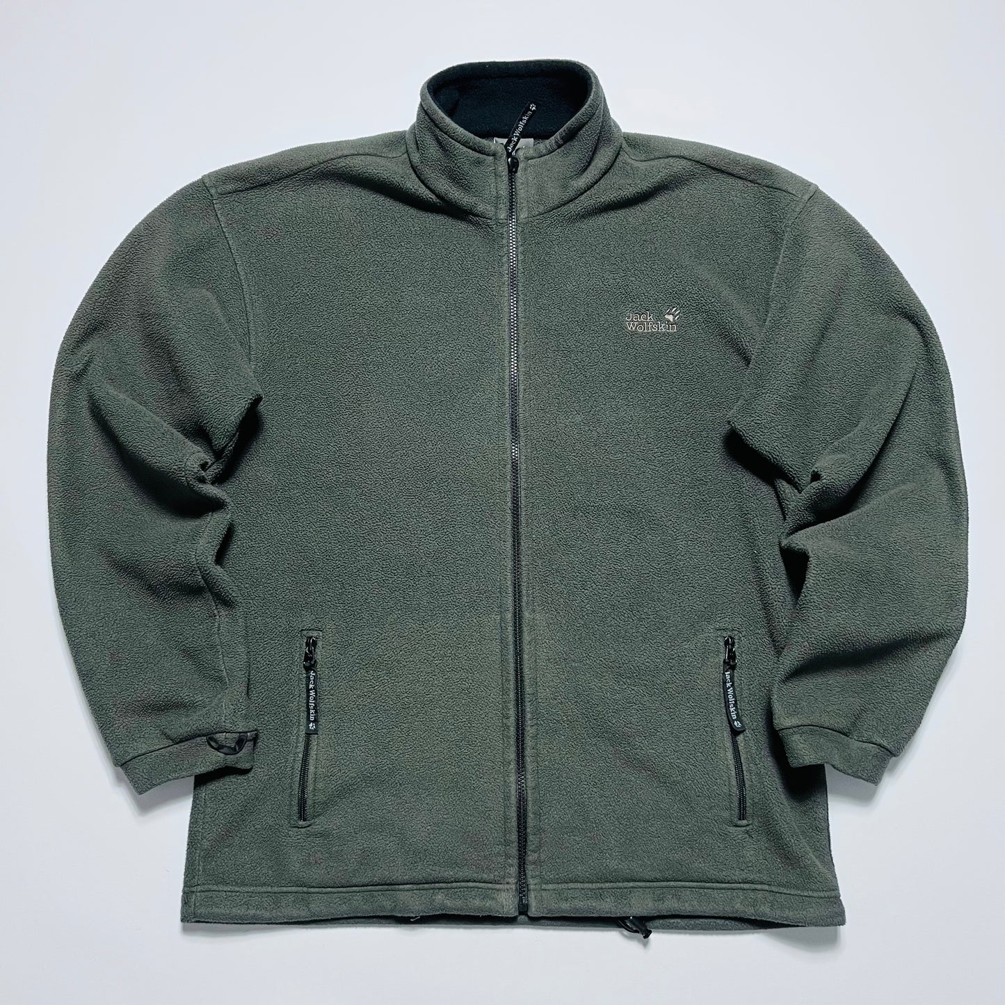 Jack Wolfskin Vintage 90s Outdoor Fleece Jacke grau XL / XXL - Cats on Stacks VNTG