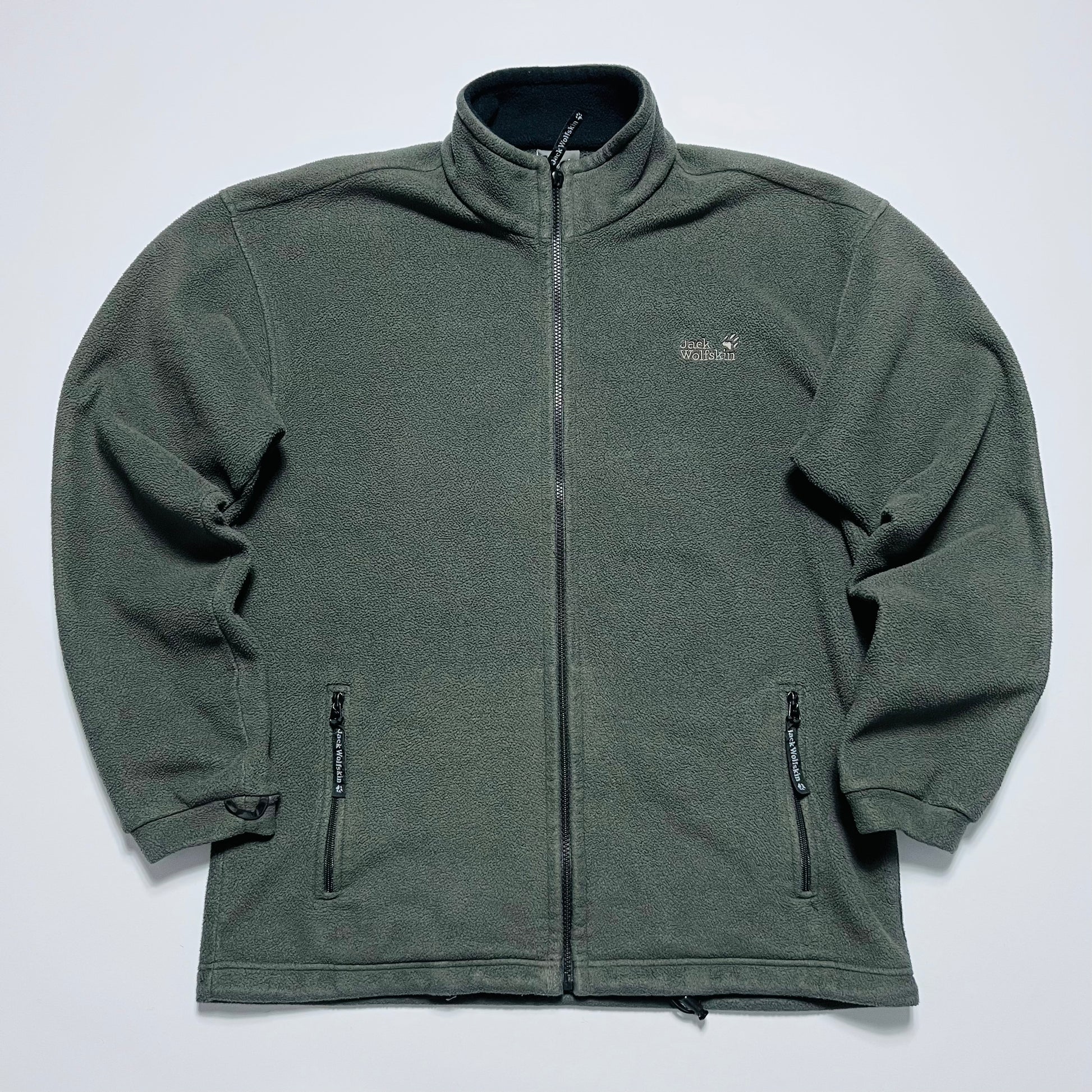 Jack Wolfskin Vintage 90s Outdoor Fleece Jacke grau XL / XXL - Cats on Stacks VNTG