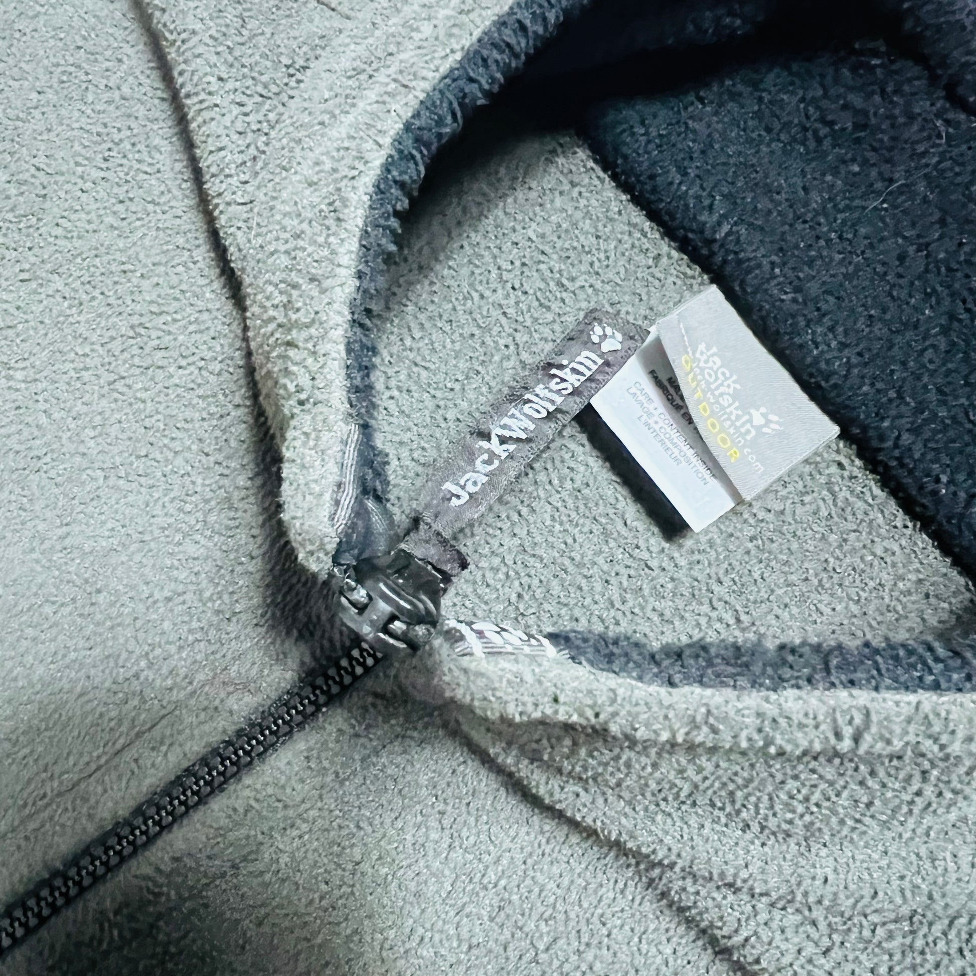 Jack Wolfskin Vintage 90s Outdoor Fleece Jacke grau XL / XXL - Cats on Stacks VNTG