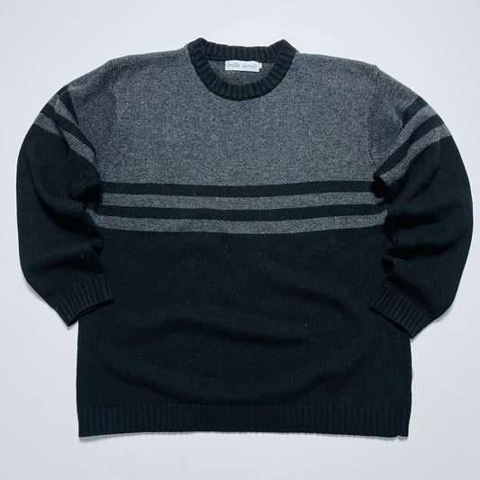 Moda Times Vintage 90s Wollpullover schwarz L