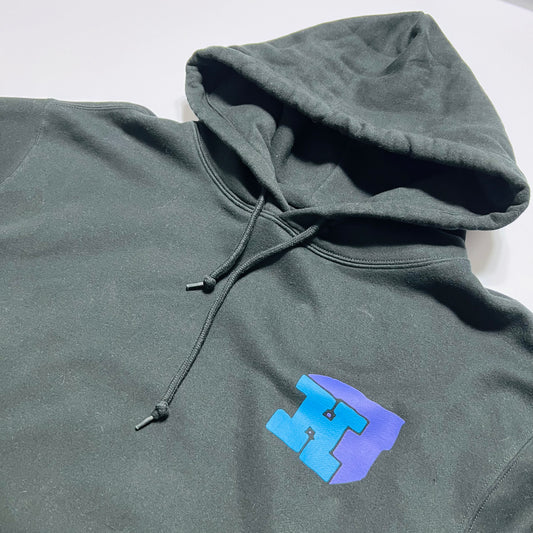 HUF Worldwide 3D Spellout Hoodie schwarz XL - Cats on Stacks VNTG