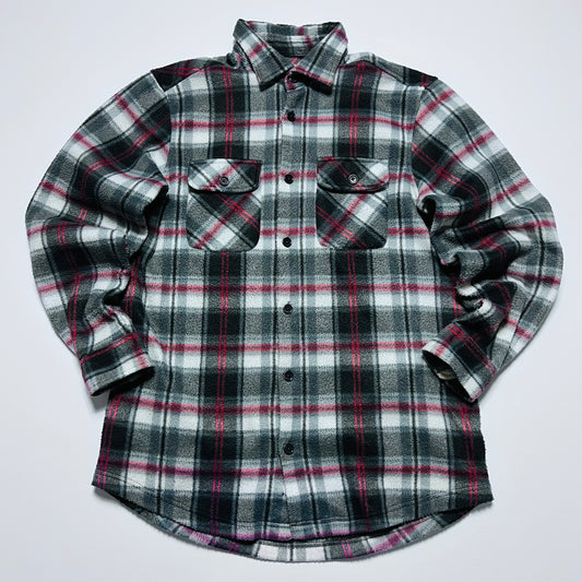 Reward Vintage 90s Fleece Hemd schwarz rot L / XL