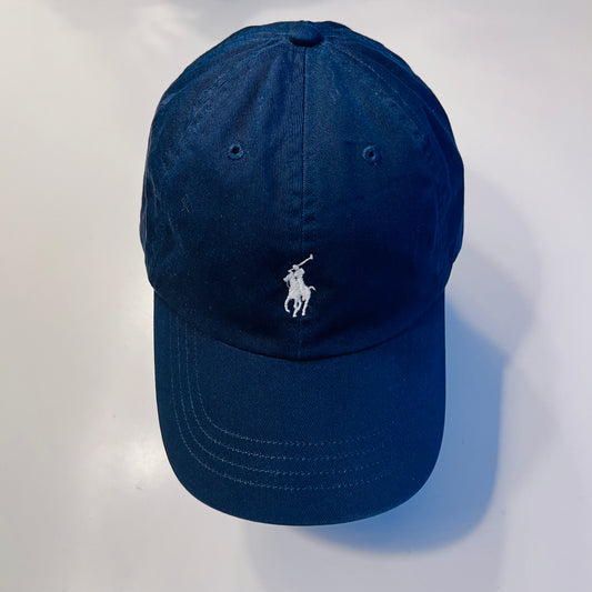 Ralph Lauren Vintage 90s Polo Cap blau Mini Pony Strapback - Cats on Stacks VNTG