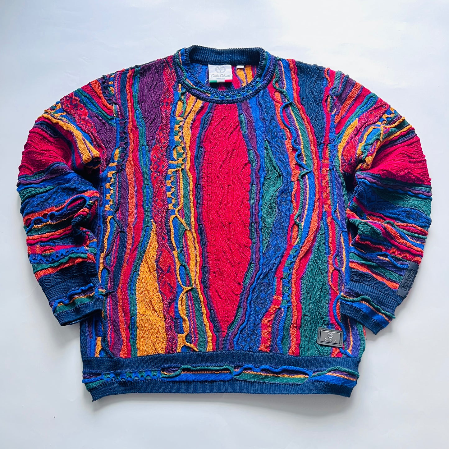 Carlo Colucci 'De Prezzo' Crewneck Strickpullover bunt M / L