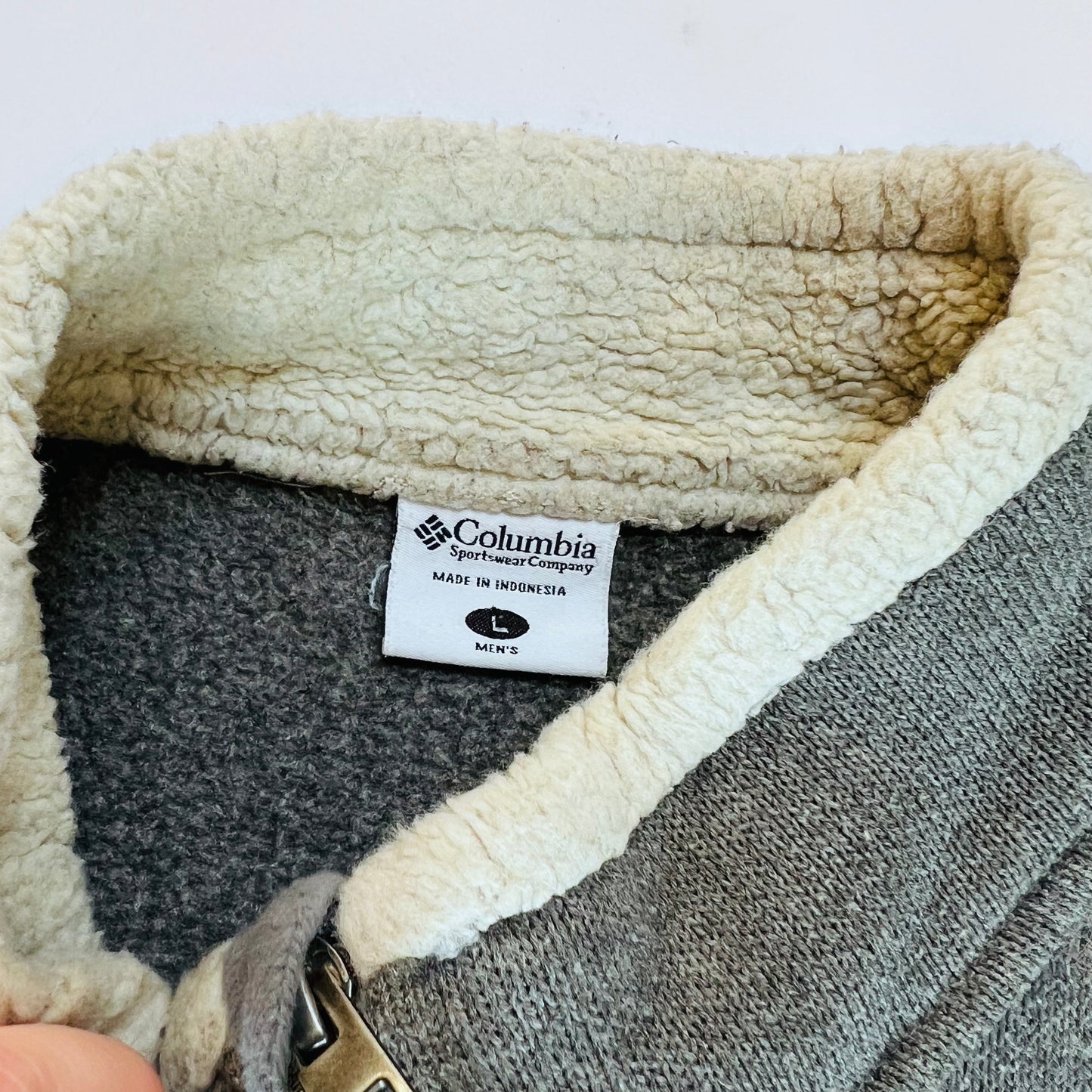 Columbia Vintage 90s Outdoor Fleece Jacke grau M / L - Cats on Stacks VNTG