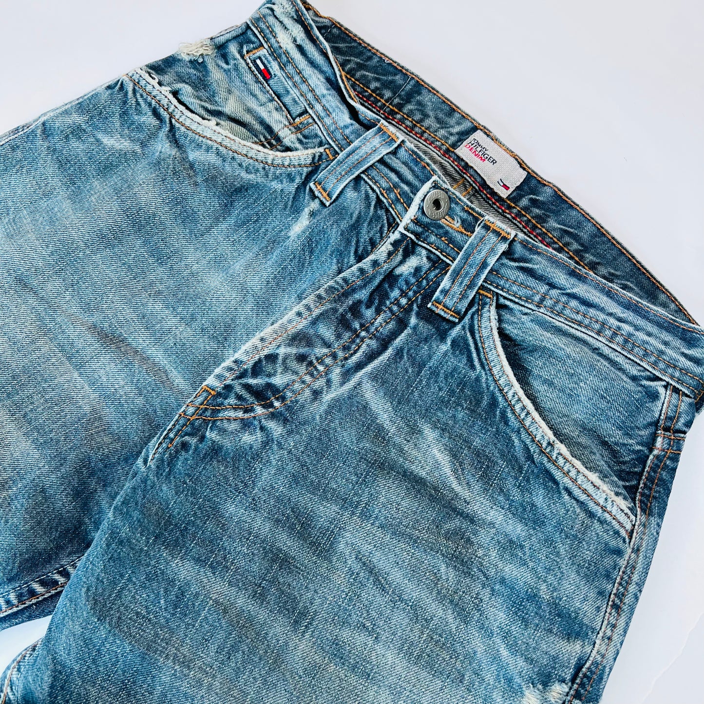 Tommy Hilfiger Wyatt Pants Vintage 2000s Y2K Jeans blau 28/32 - Cats on Stacks VNTG