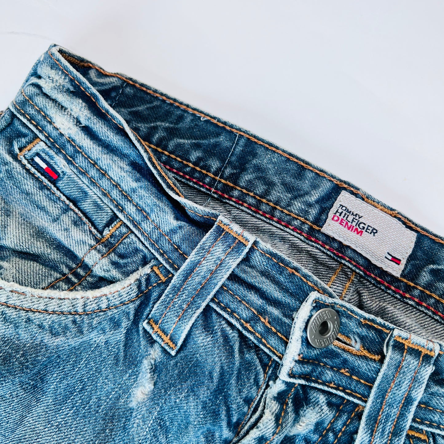 Tommy Hilfiger Wyatt Pants Vintage 2000s Y2K Jeans blau 28/32 - Cats on Stacks VNTG