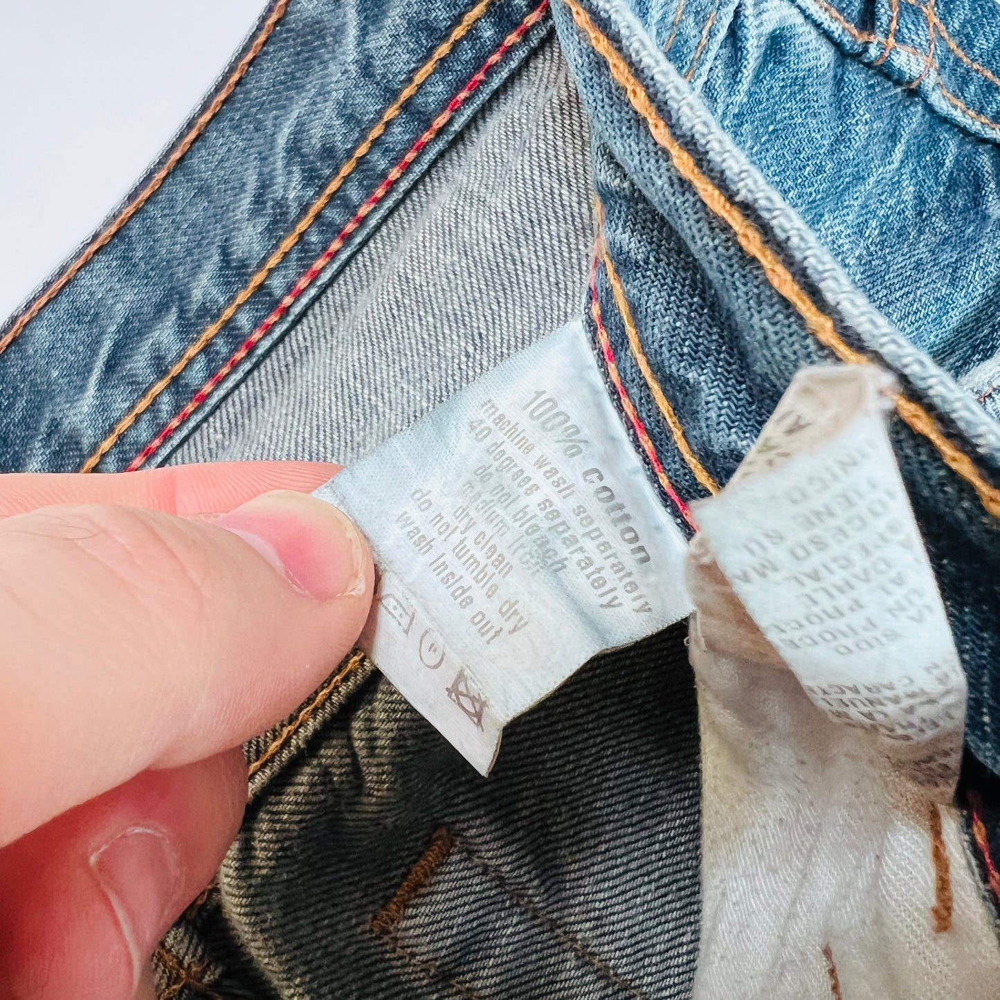 Tommy Hilfiger Wyatt Pants Vintage 2000s Y2K Jeans blau 28/32 - Cats on Stacks VNTG