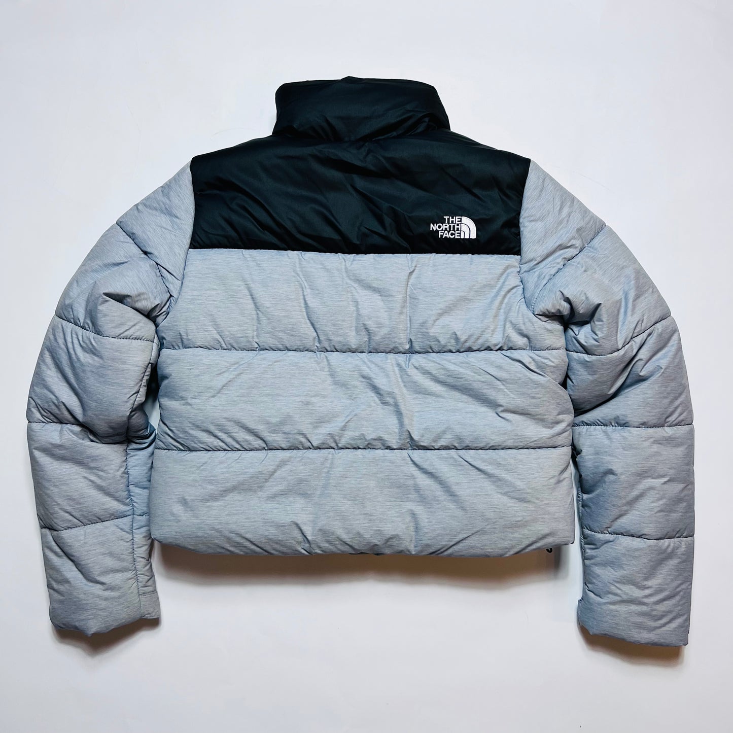 Damen The North Face Saikuru Jacke Cropped Hellgrau Schwarz M - Cats on Stacks VNTG