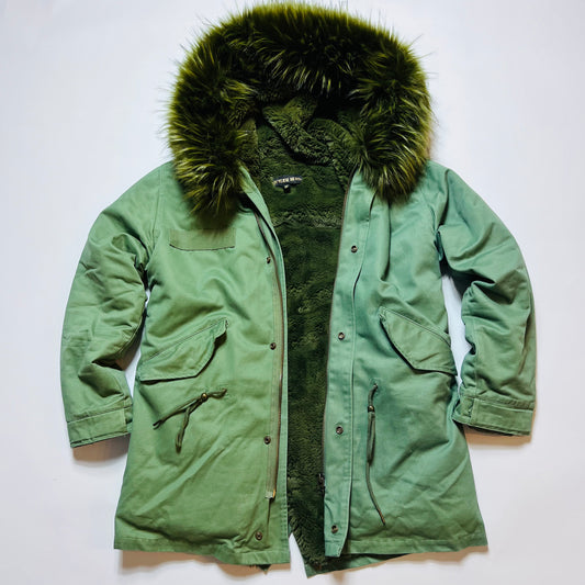 Damen Don`t believe the Hype Winterjacke Parka grün M - Cats on Stacks VNTG