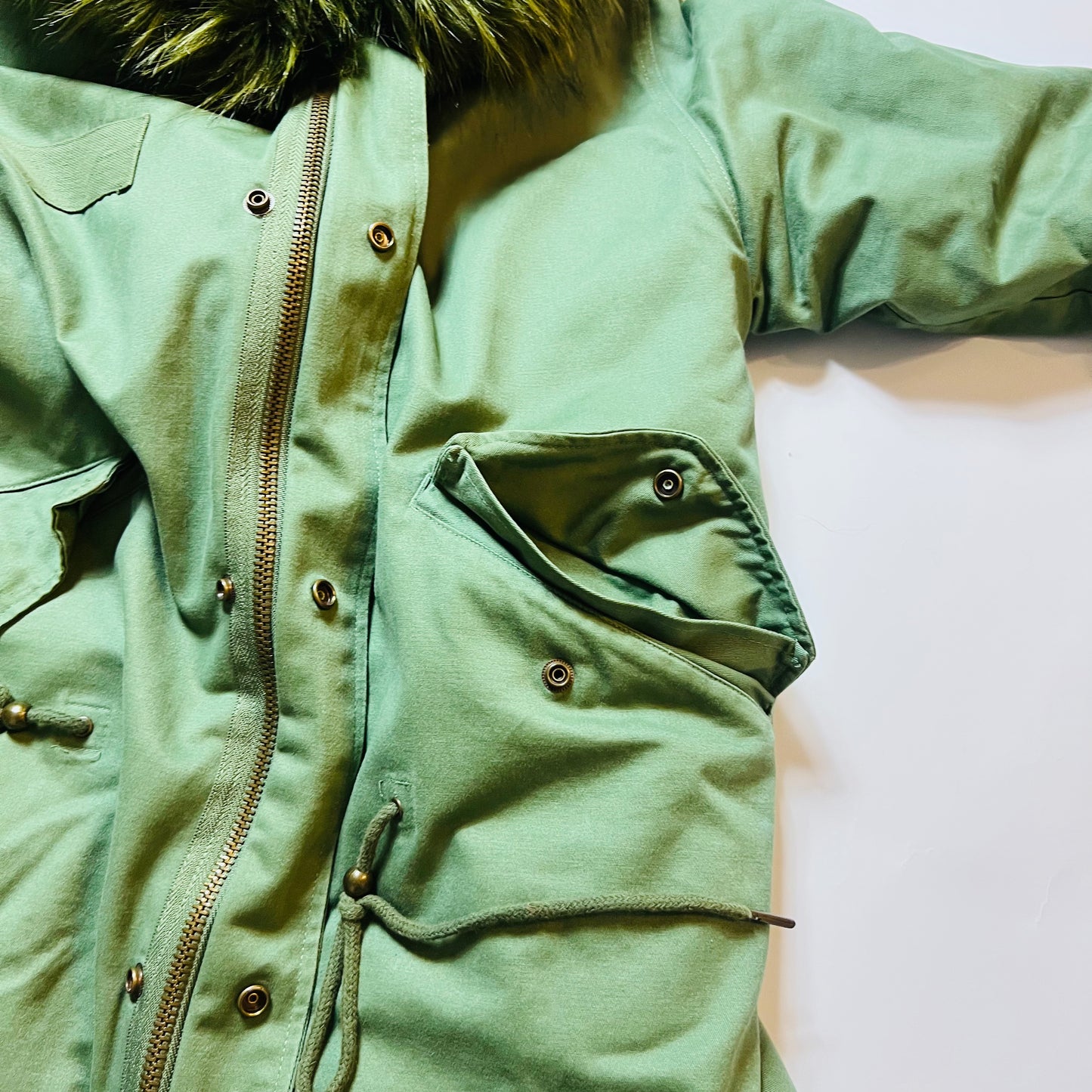 Damen Don`t believe the Hype Winterjacke Parka grün M - Cats on Stacks VNTG