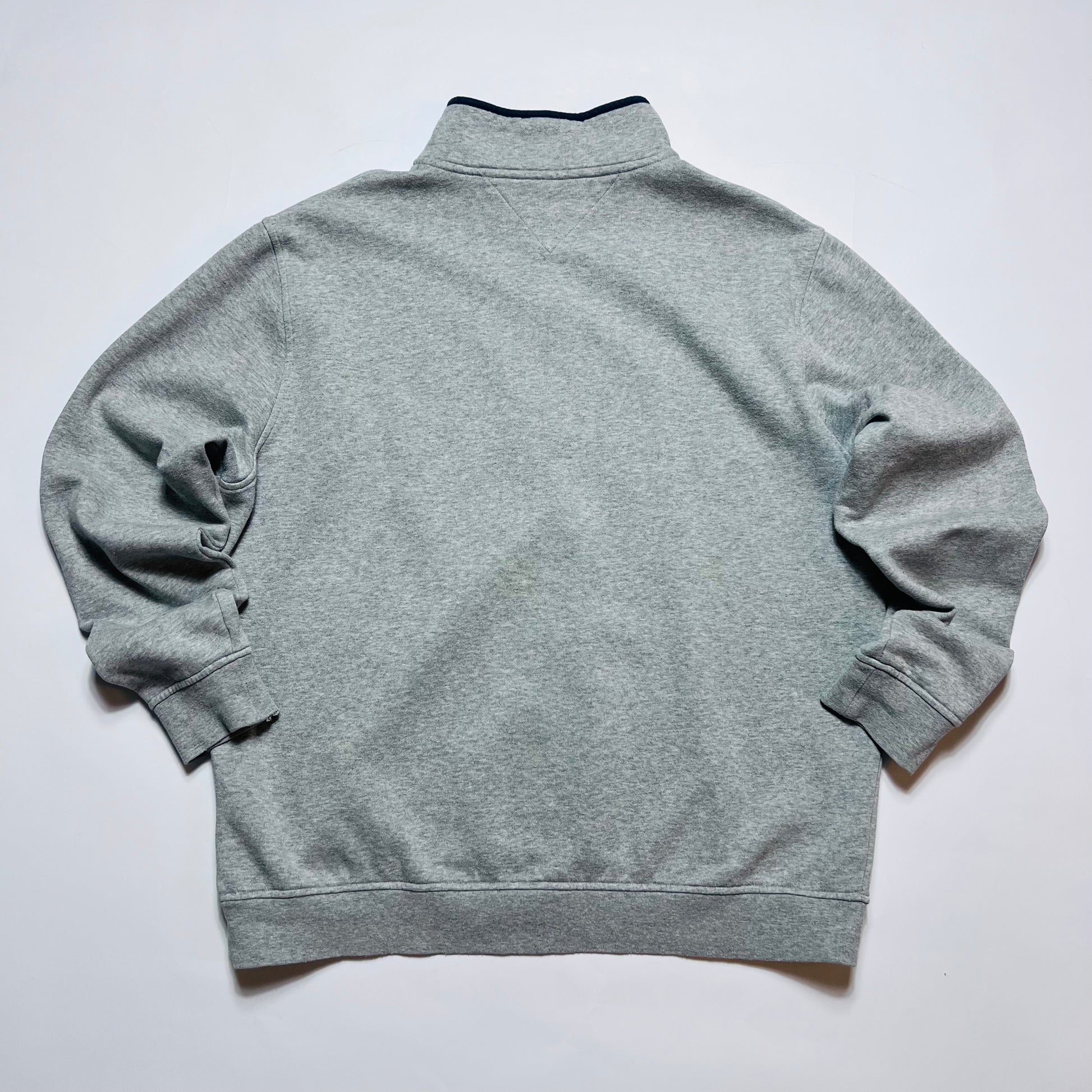 Tommy Hilfiger Golf Vintage 2000s Y2K 3/4 Zip Pullover grau L / XL - Cats on Stacks VNTG