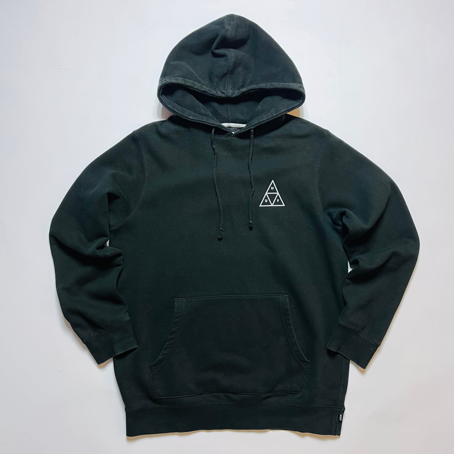 HUF Worldwide Rose Logo Hoodie Skating schwarz L / XL - Cats on Stacks VNTG