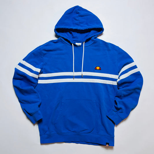 Ellesse Mini Logo Retro Striped Hoodie blau M / L - Cats on Stacks VNTG