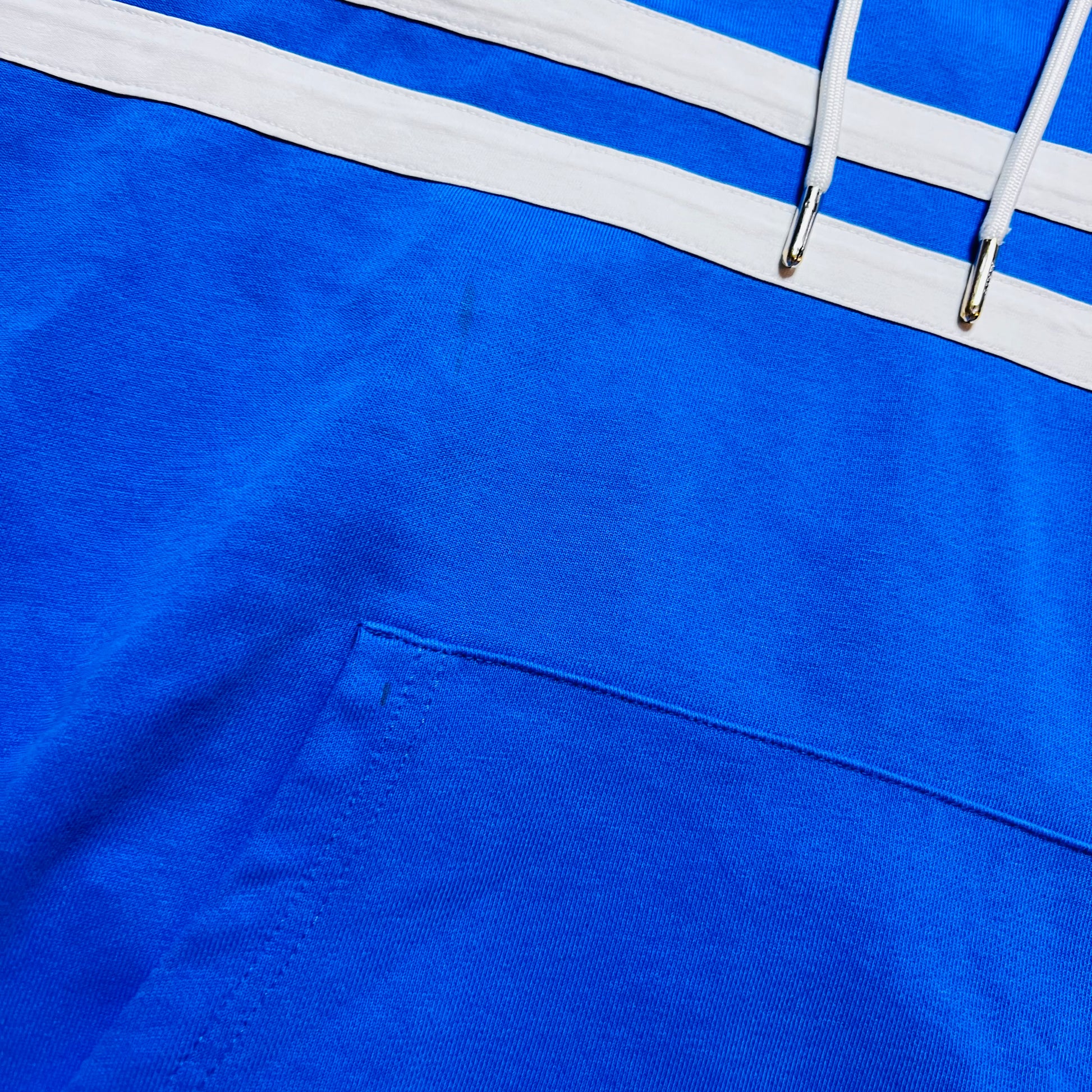 Ellesse Mini Logo Retro Striped Hoodie blau M / L - Cats on Stacks VNTG