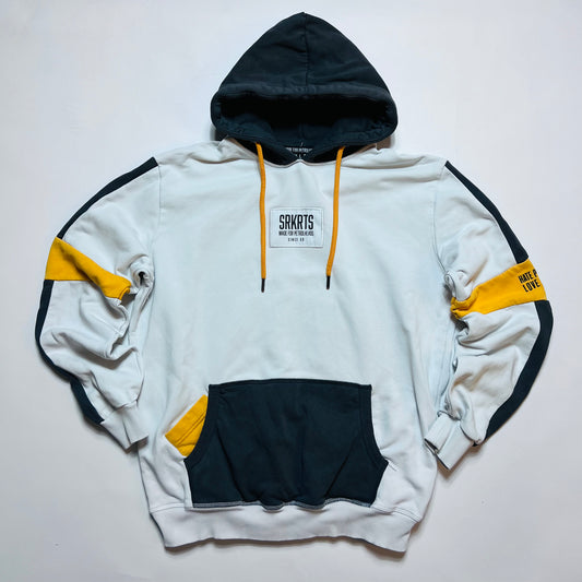 Sourkrauts "Hate People Love Cars" Retro Hoodie weiß M / L - Cats on Stacks VNTG