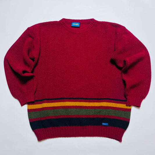 Wrangler Vintage 90s Strickpullover dunkelrot M / L - Cats on Stacks VNTG