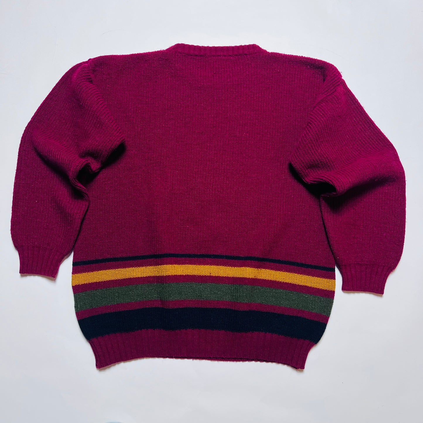 Wrangler Vintage 90s Strickpullover dunkelrot M / L - Cats on Stacks VNTG