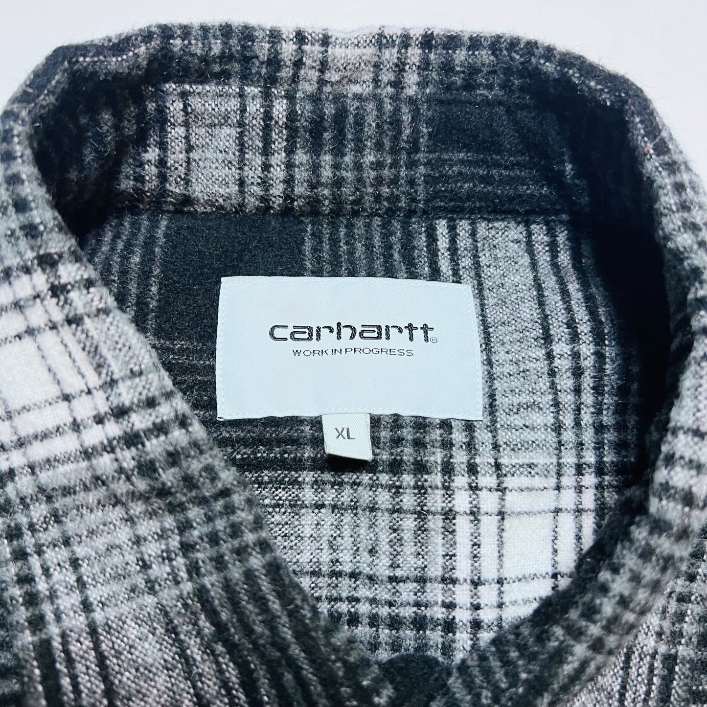 Carhartt L/S Nigel Shirt Hemdjacke schwarz grau XL - Cats on Stacks VNTG