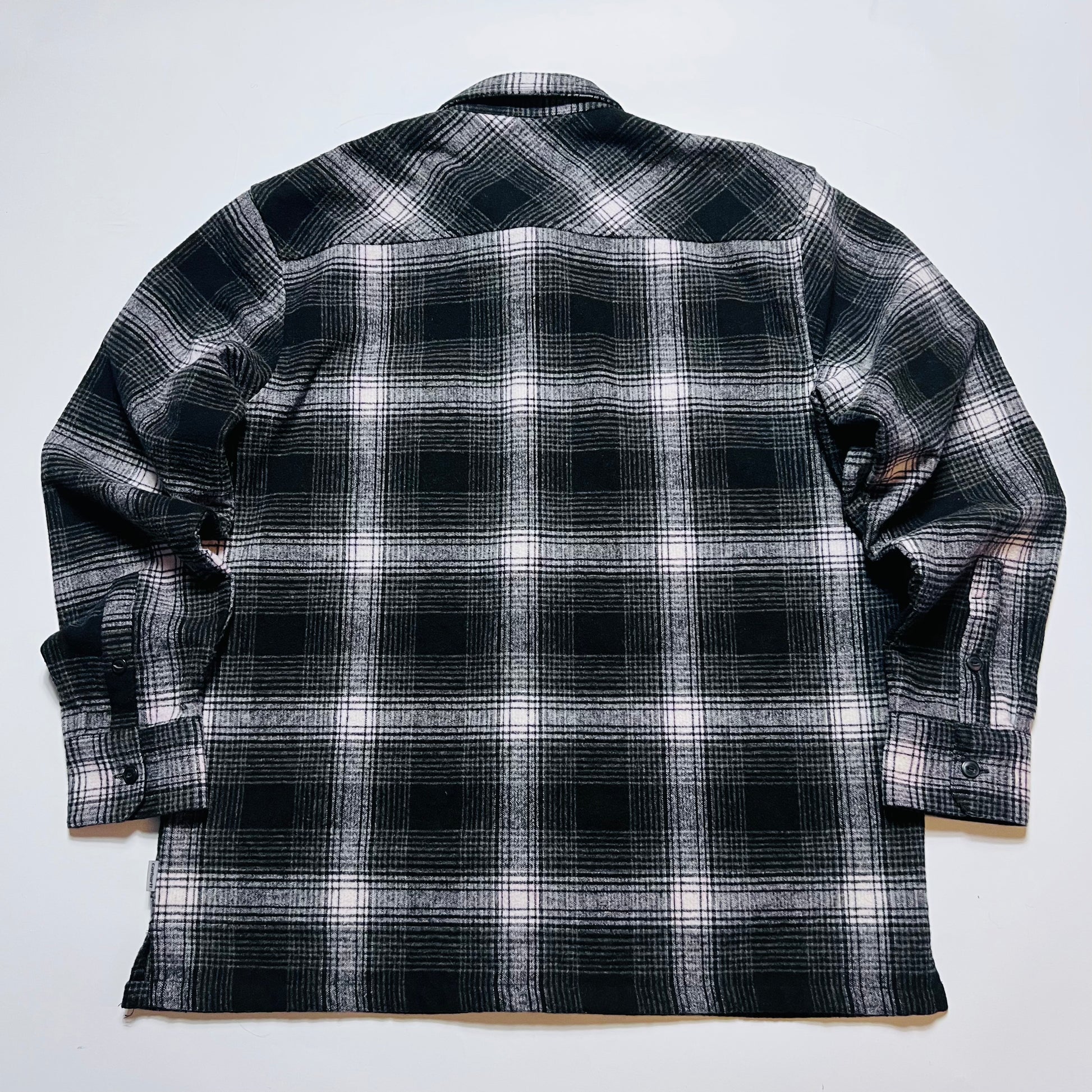 Carhartt L/S Nigel Shirt Hemdjacke schwarz grau XL - Cats on Stacks VNTG