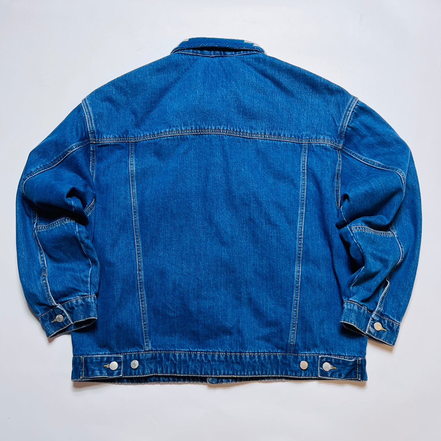 Pull & Bear Western Style Jeansjacke Boxy Fit blau L / XL - Cats on Stacks VNTG