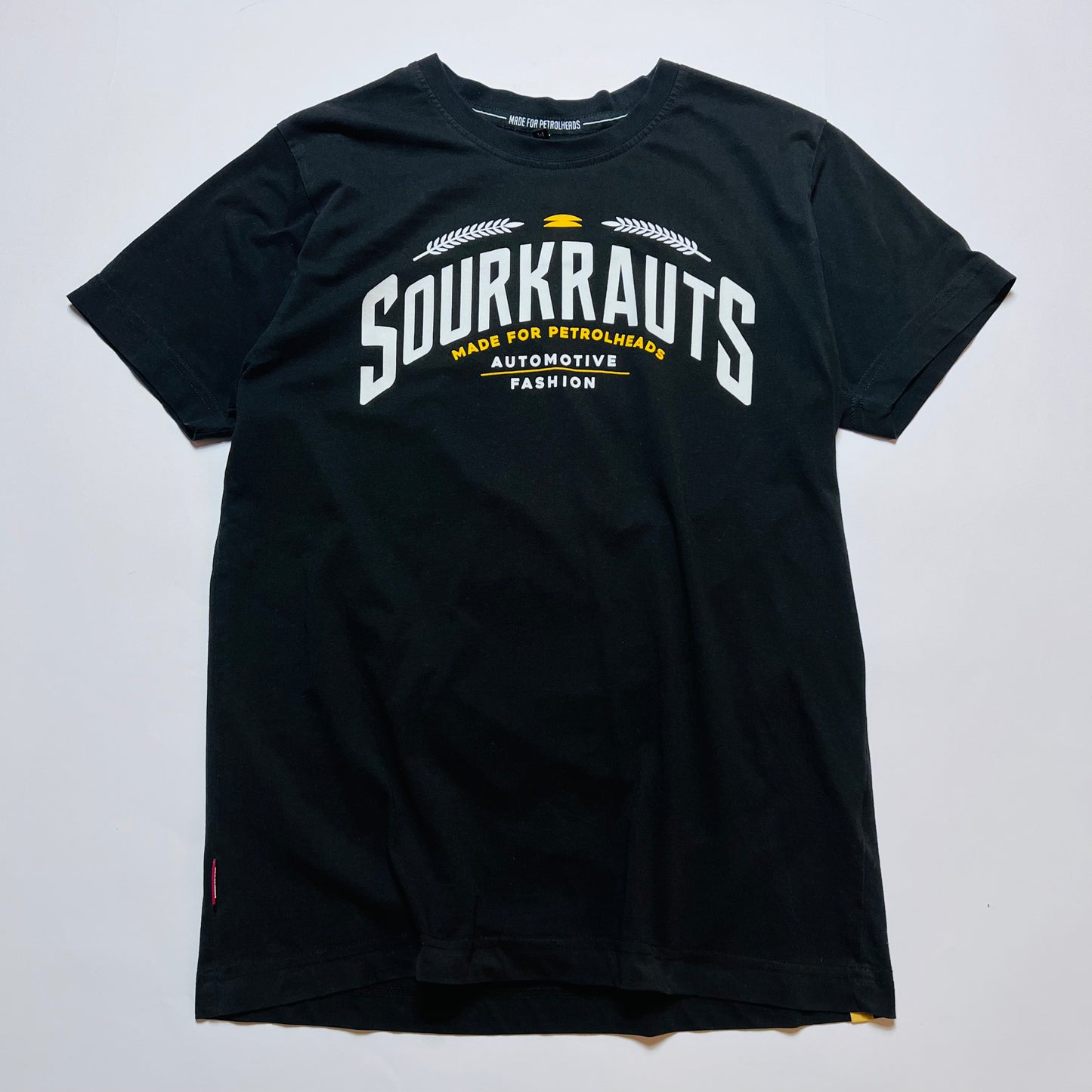Sourkrauts Racing Motor Retro T-Shirt schwarz S / M - Cats on Stacks VNTG