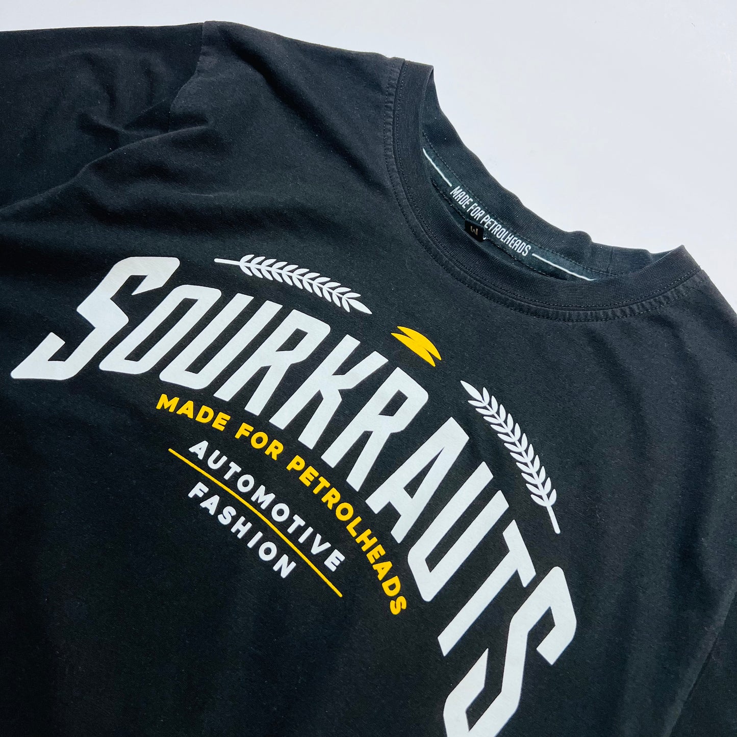 Sourkrauts Racing Motor Retro T-Shirt schwarz S / M - Cats on Stacks VNTG