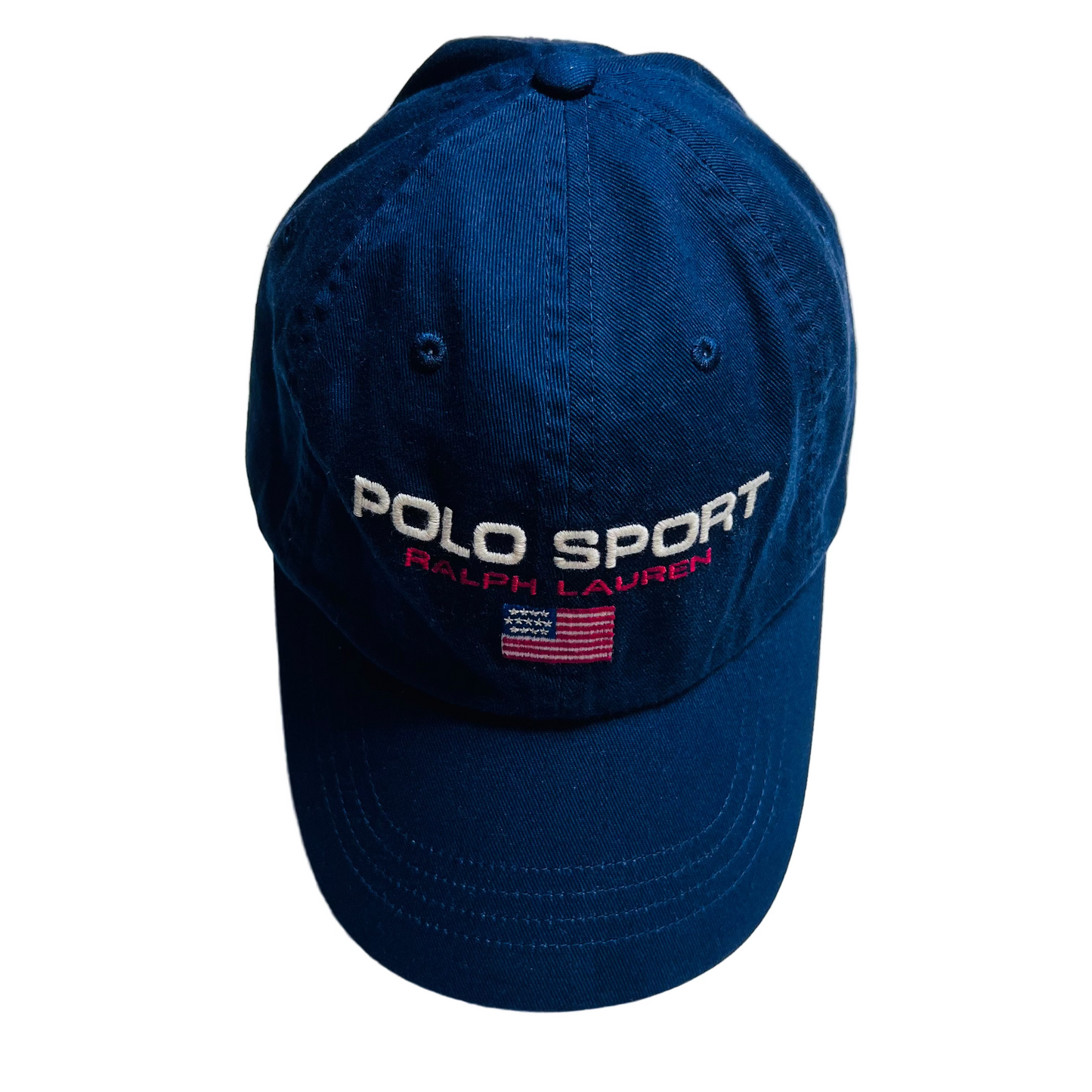 Ralph Lauren Polo Sport Retro Cap blau rot Strapback - Cats on Stacks VNTG