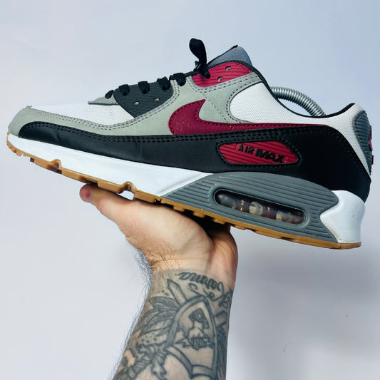 Nike Air Max 90 "Team Cool" weiß rot FB9658-100 Größe 44,5 - 45