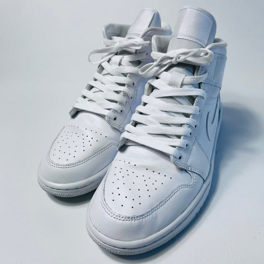 Air Jordan 1 Mid "Tripple White" weiß DV0991-111 Größe 42,5