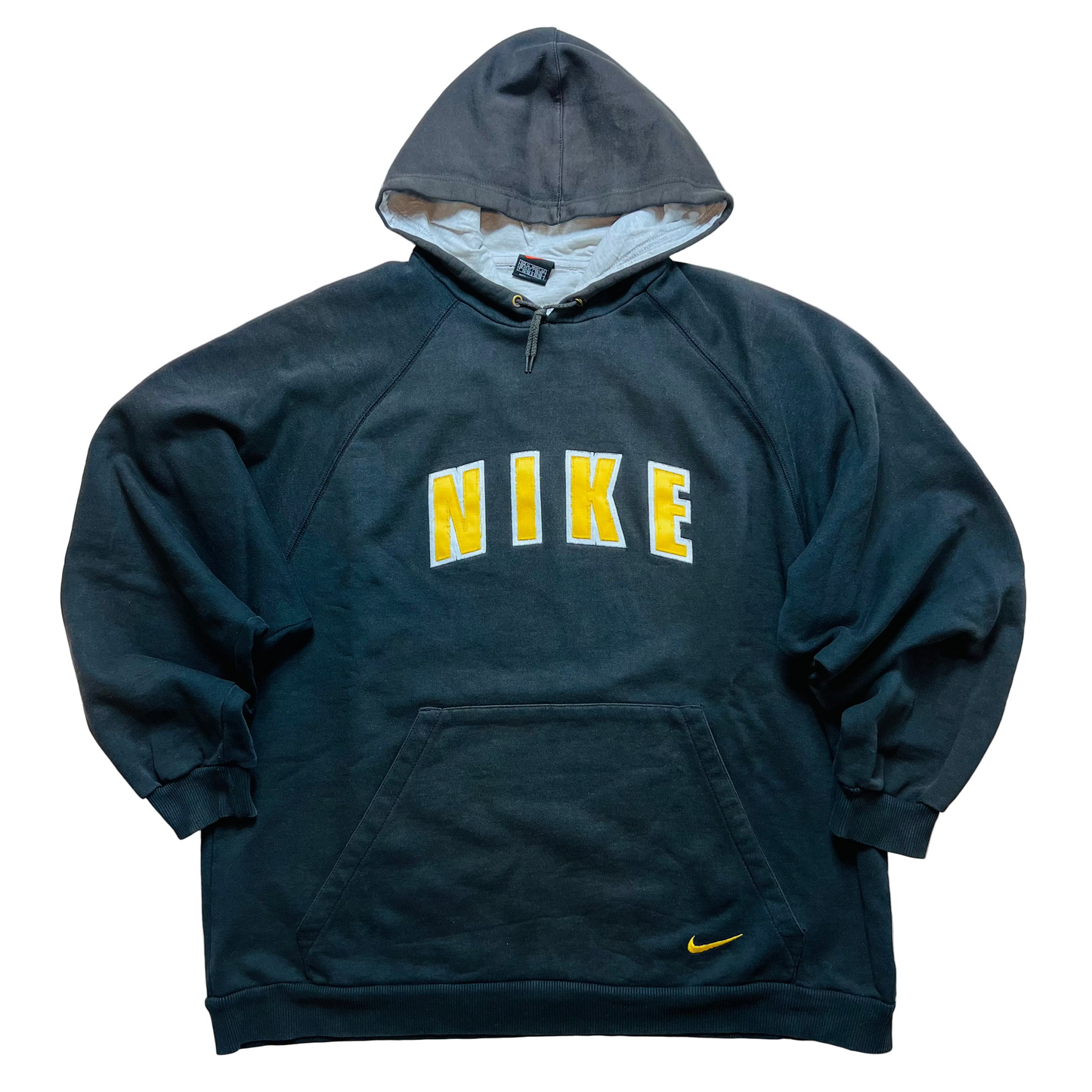 Nike Vintage 90s Spellout Hoodie schwarz XL
