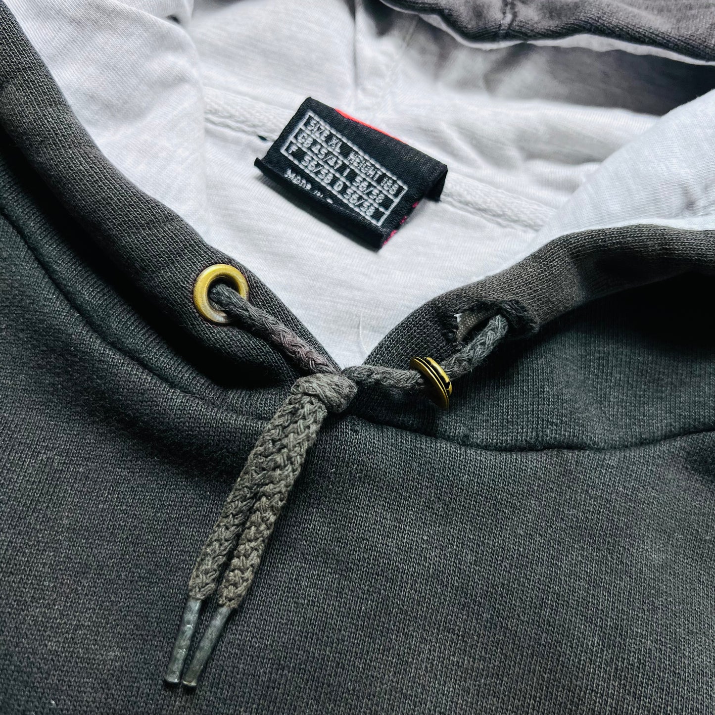 Nike Vintage 90s Spellout Hoodie schwarz XL