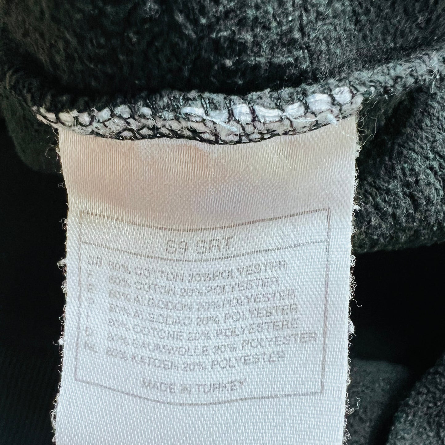 Nike Vintage 90s Spellout Hoodie schwarz XL