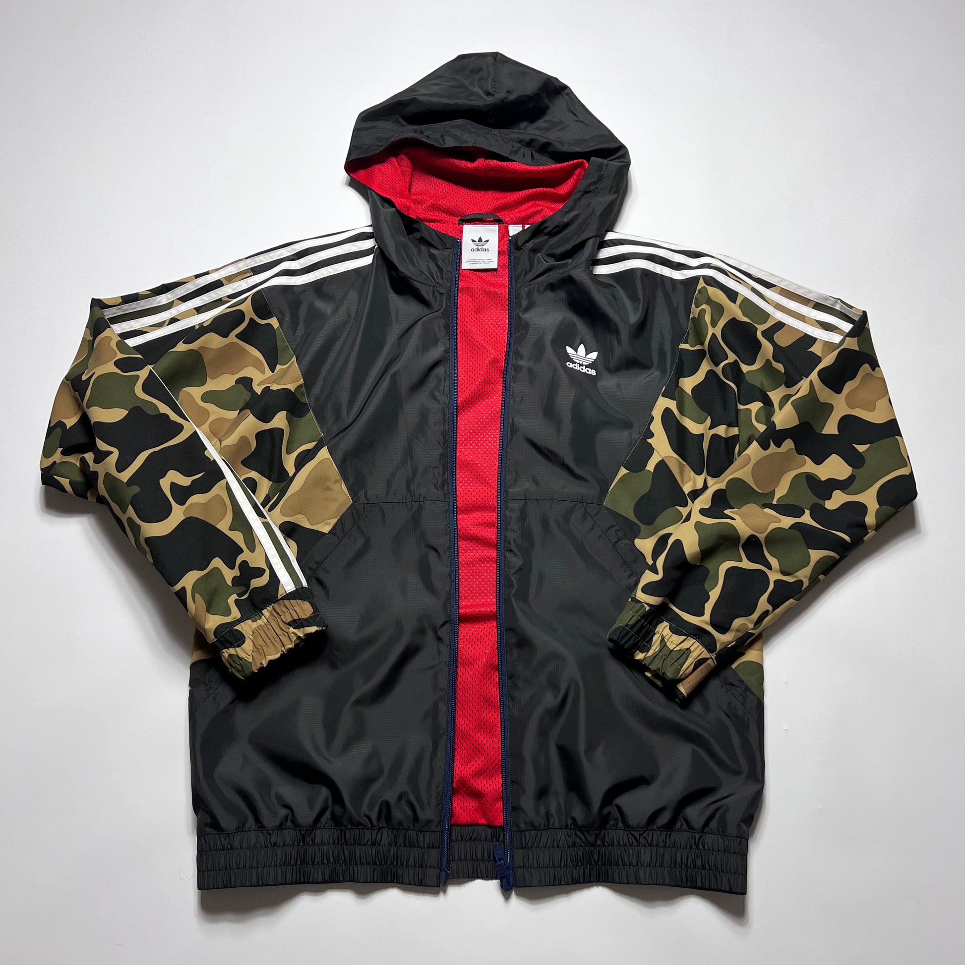Adidas Black Camo Tracking Jacke M - Cats on Stacks VNTG