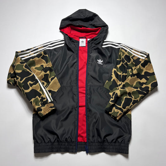 Adidas Black Camo Tracking Jacke M - Cats on Stacks VNTG