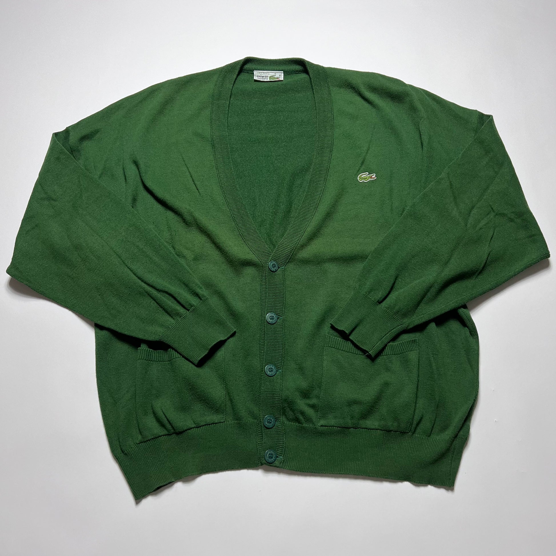 Vintage Lacoste Green Cardigan XL / XXL - Cats on Stacks VNTG