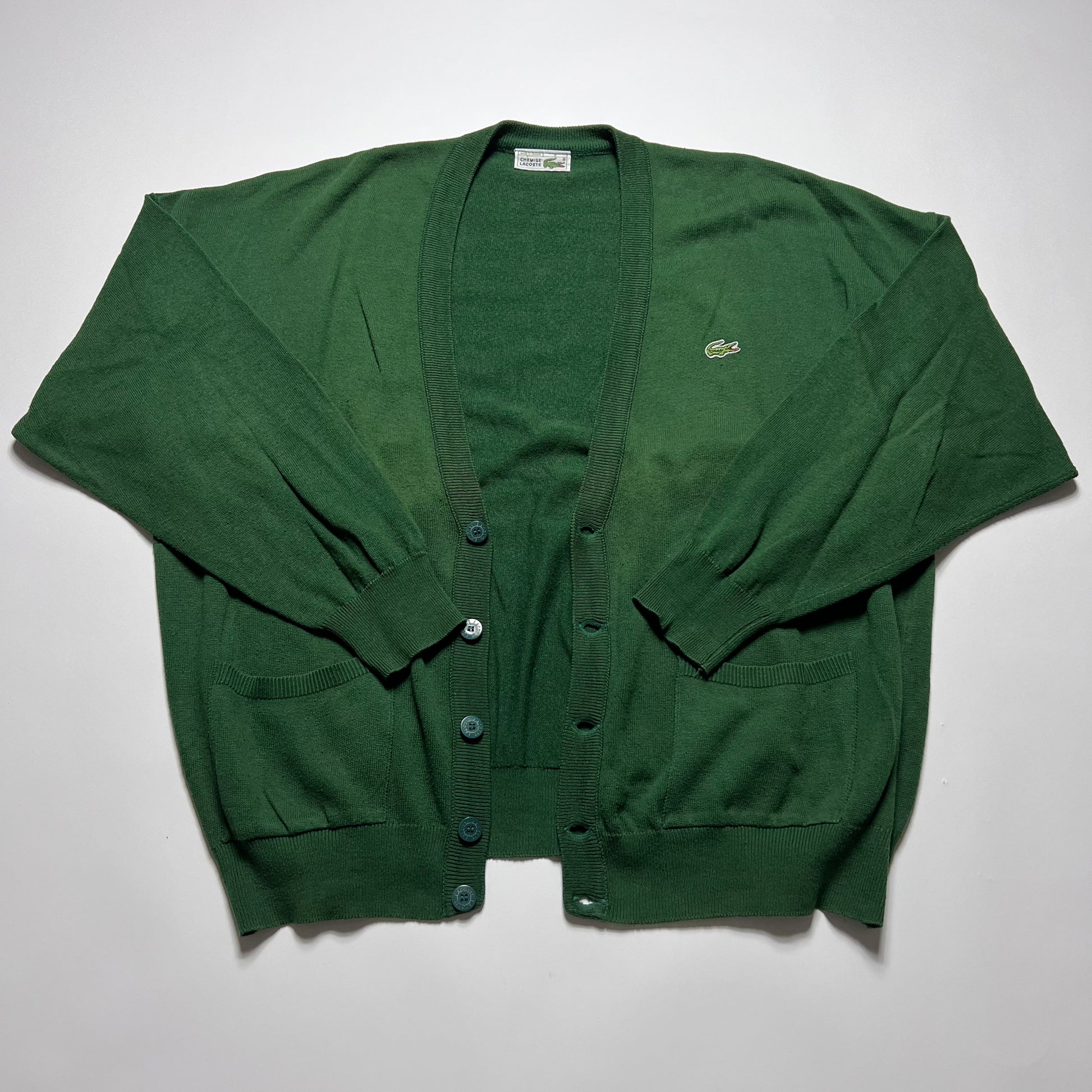 Vintage Lacoste Green Cardigan XL / XXL - Cats on Stacks VNTG