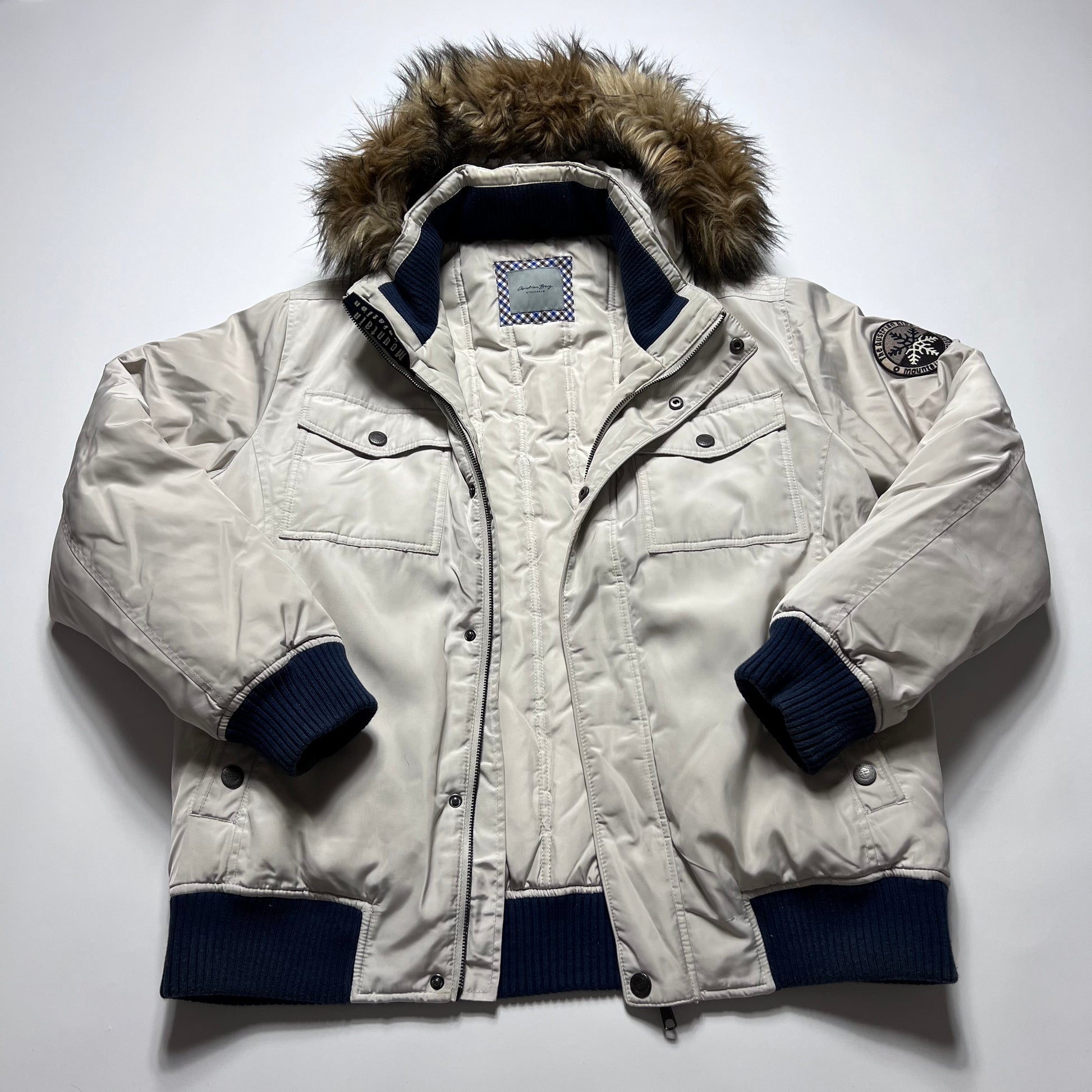 Y2K Christian Berg Stockholm Daunen Jacke L - Cats on Stacks VNTG