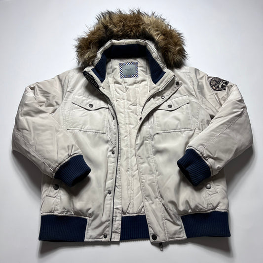 Y2K Christian Berg Stockholm Daunen Jacke L - Cats on Stacks VNTG