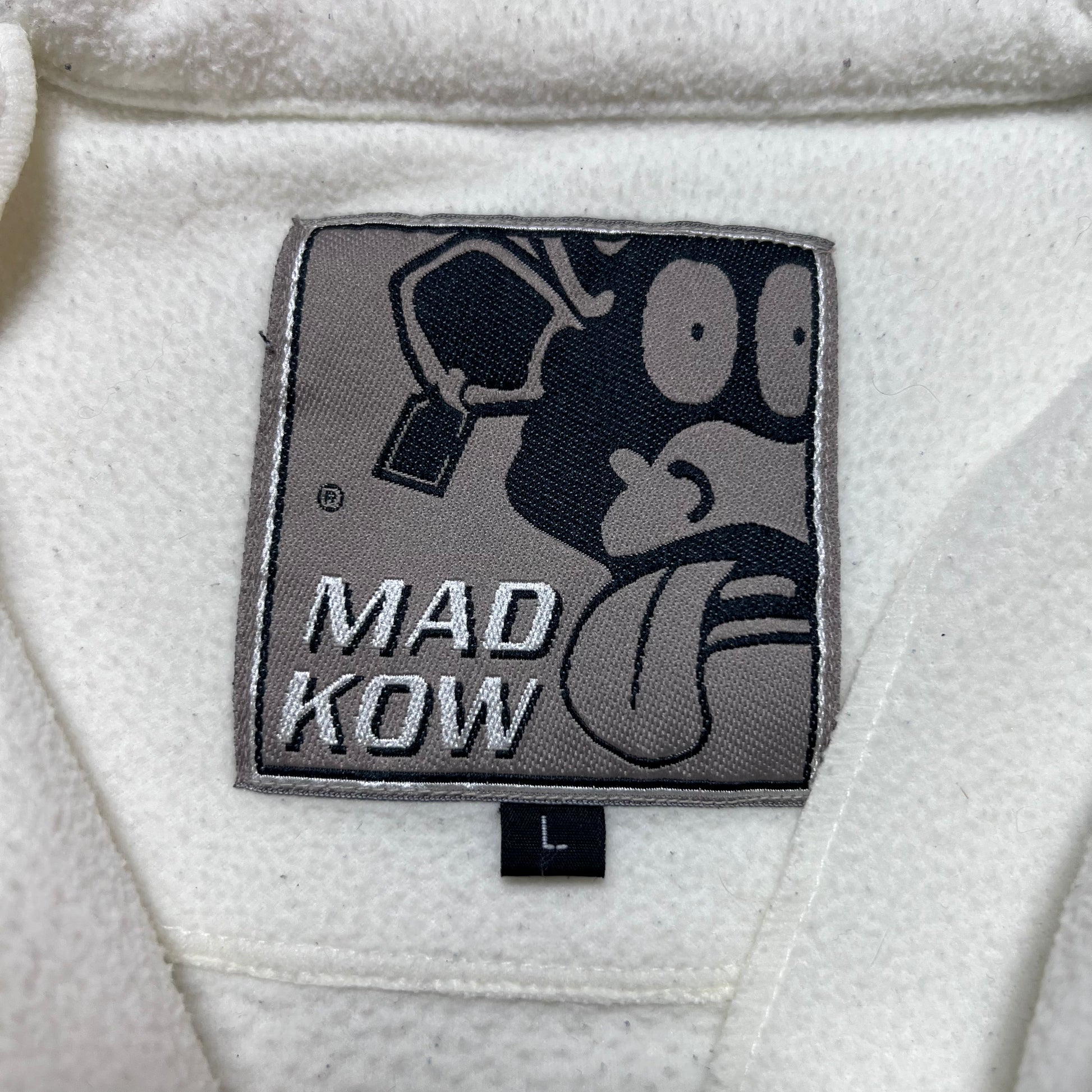 Vintage Mad Kow Fleece Zipper XL / XXL - Cats on Stacks VNTG