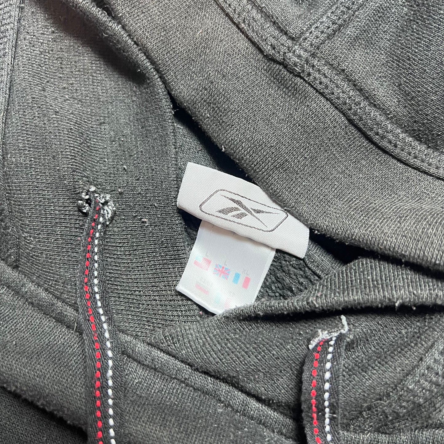 Vintage Reebok Script Hoodie L - Cats on Stacks VNTG