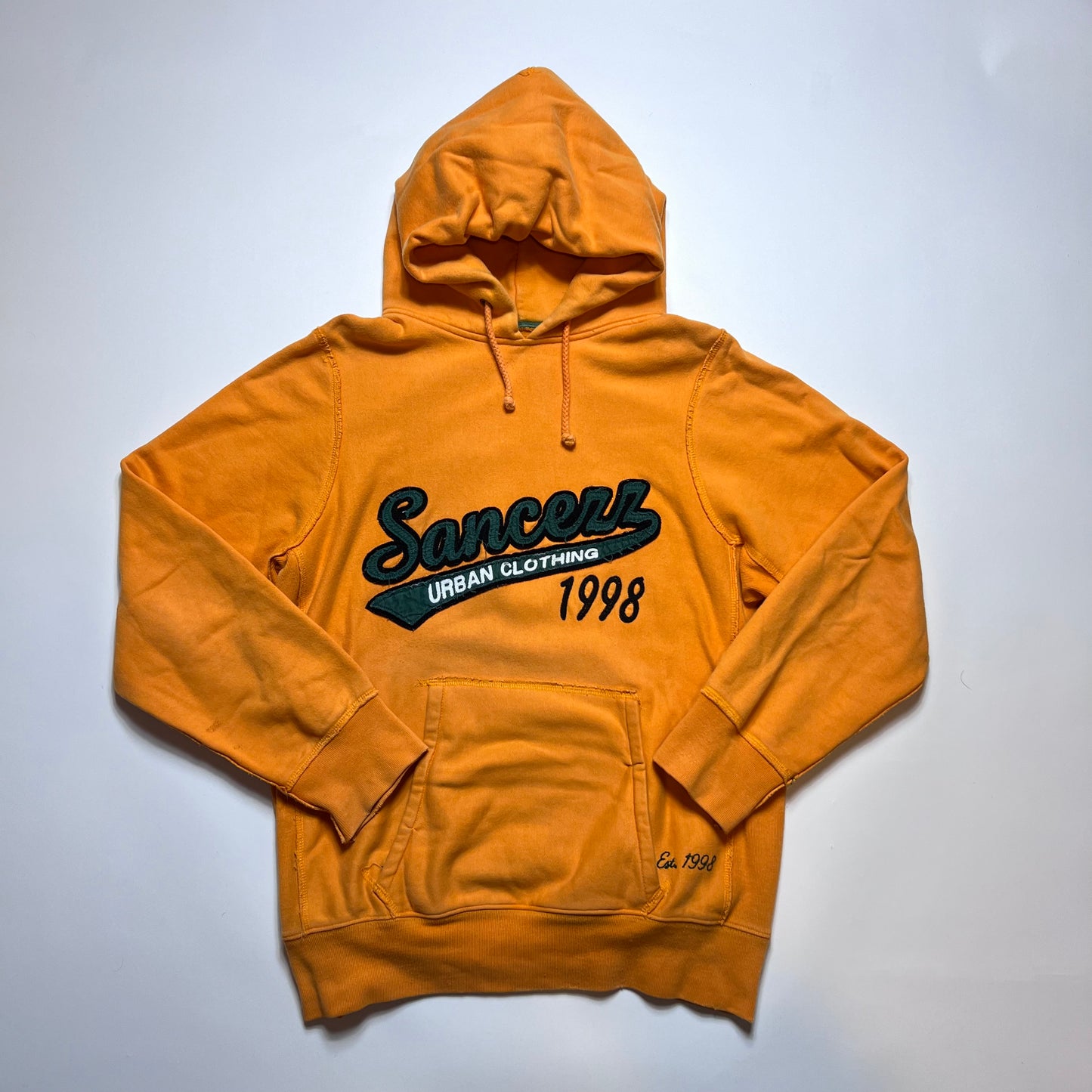 Vintage Sancezz Orange Hoodie L - Cats on Stacks VNTG
