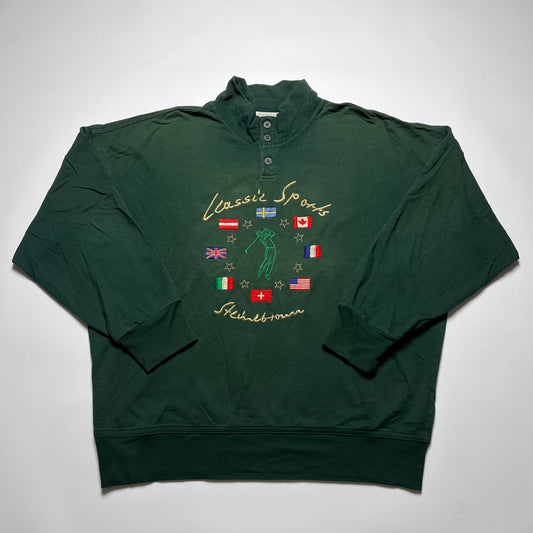 Vintage Steinebronn Sportcouture Pullover L - Cats on Stacks VNTG