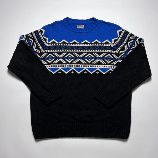 Watsons Nordic Adventure Wollpullover L - Cats on Stacks VNTG