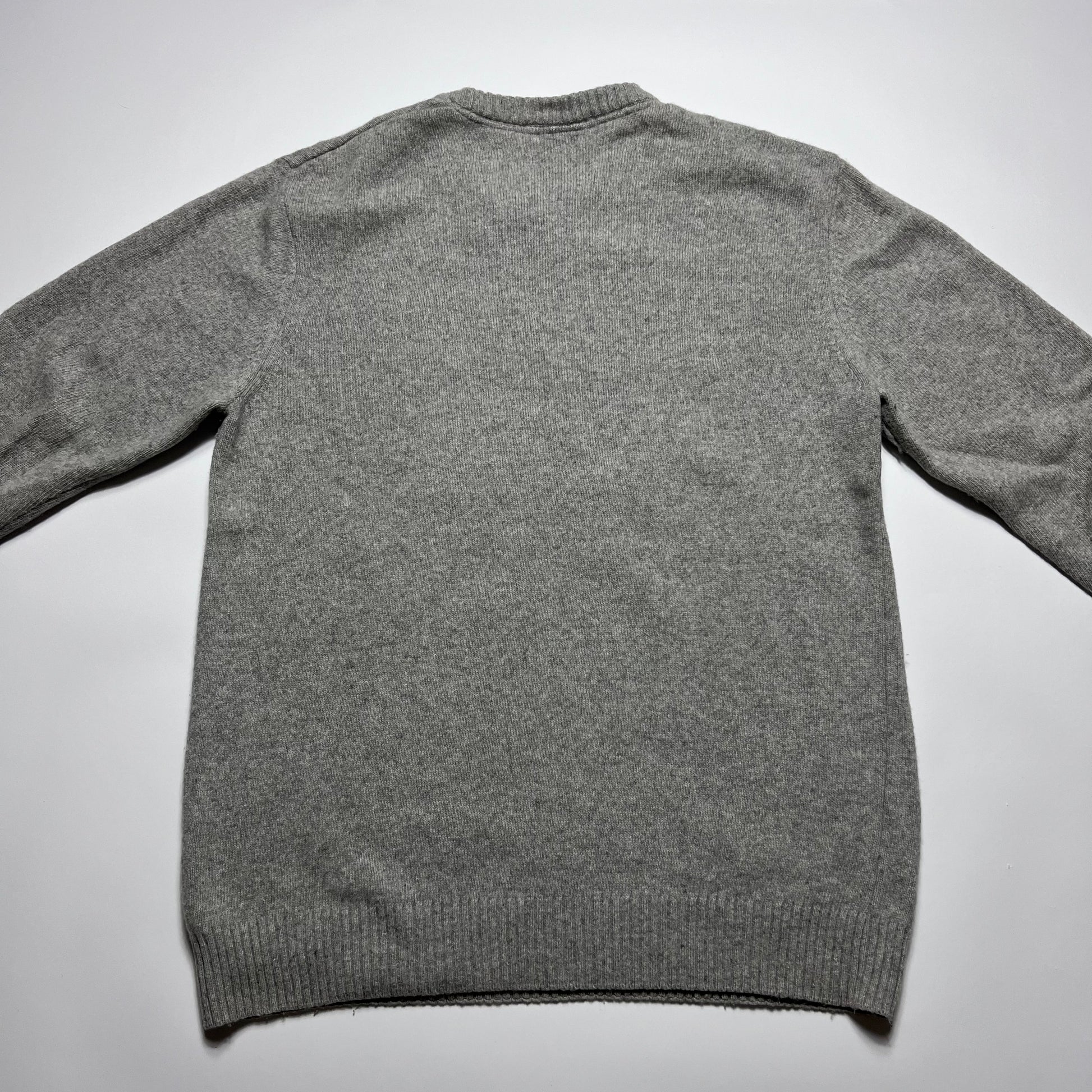 Y2K Space Monkeys French Wollpullover L - Cats on Stacks VNTG