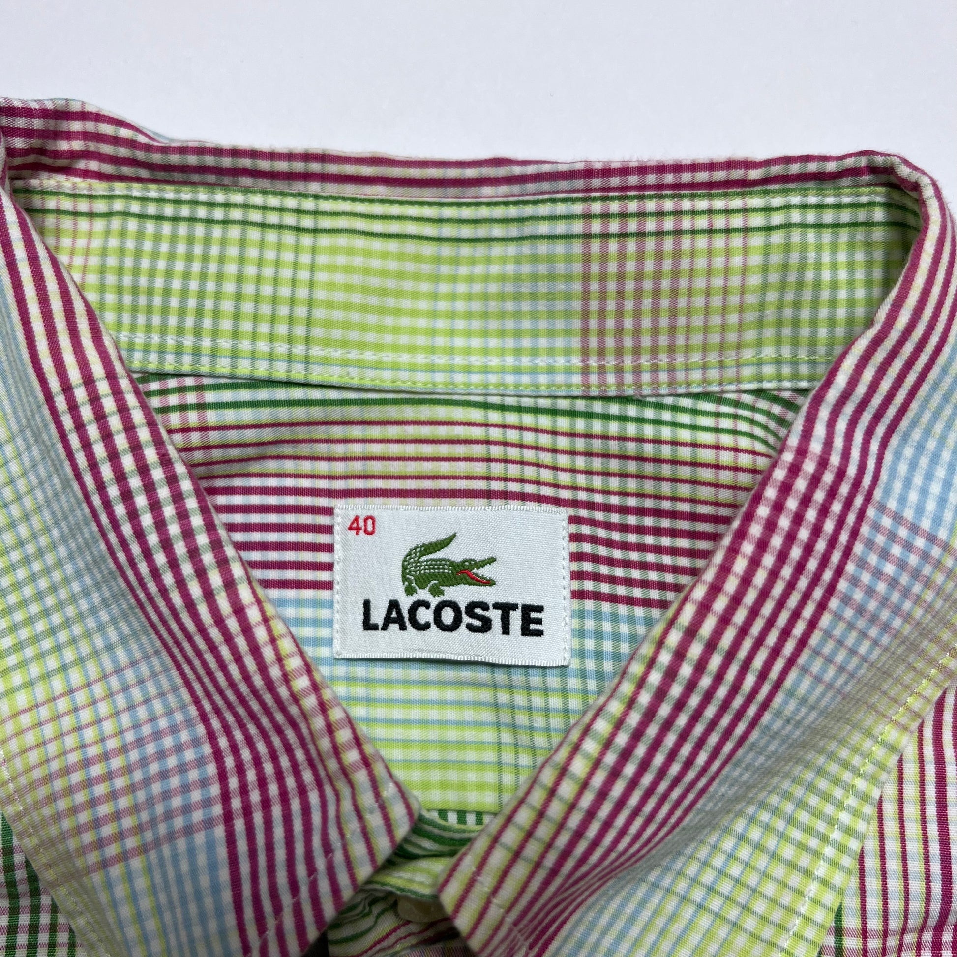 Vintage Lacoste Karo Hemd S - Cats on Stacks VNTG