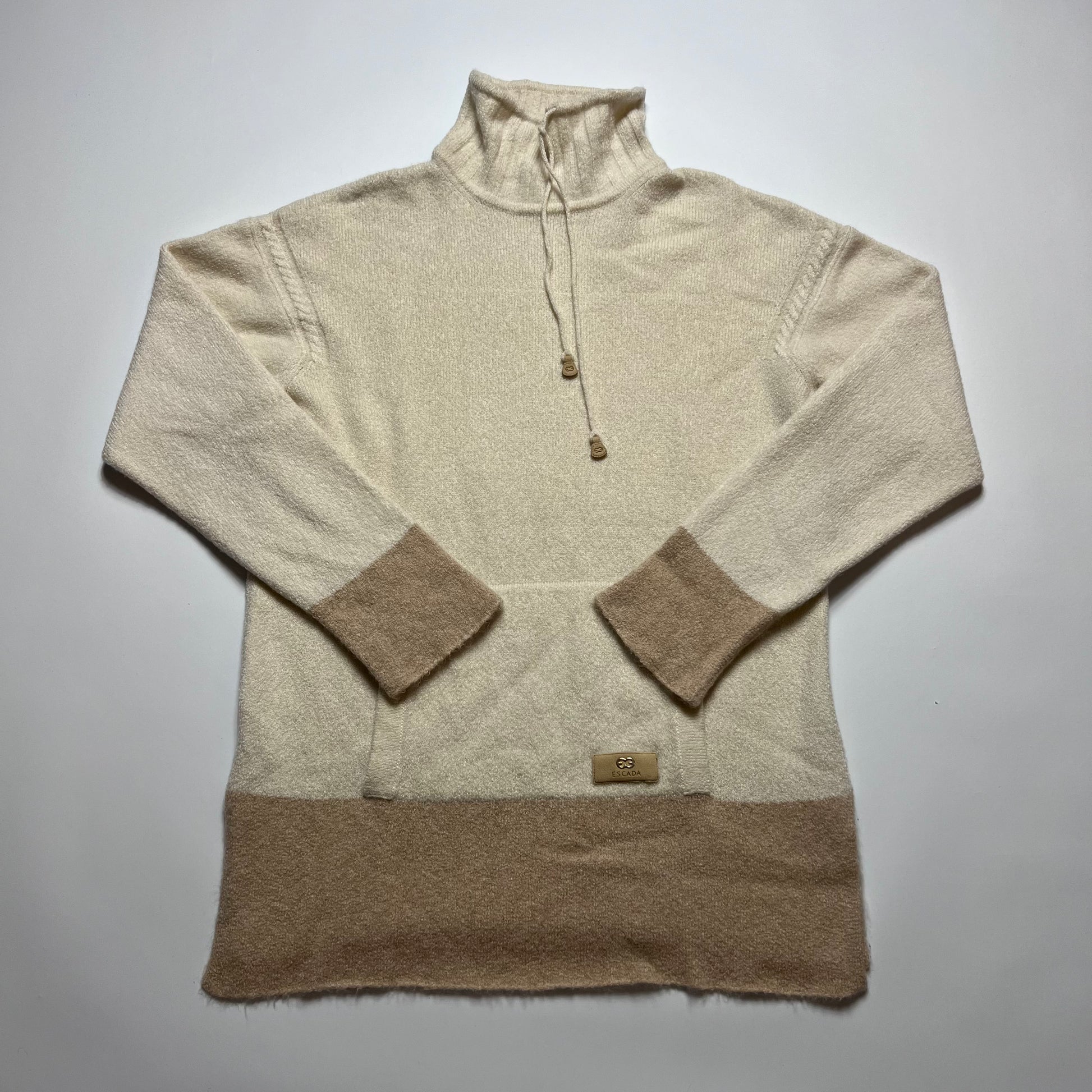 Vintage Designer Escada Mockneck Hoodie S / M - Cats on Stacks VNTG